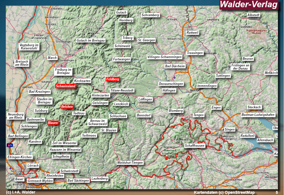 Reiseführer Regionen Schwarzwald-Baar-Heuberg und Nordschwarzwald