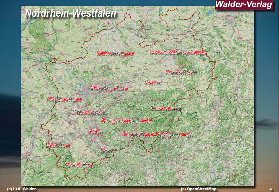 Reiseführer 'Sehenswertes in Düsseldorf Reiseführer Karte Düsseldorf-Umgebung