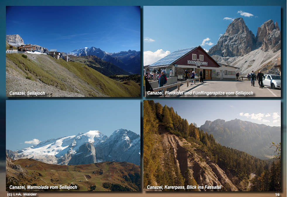 Reiseführer Trentino - Canazei - Passo Pordoi
