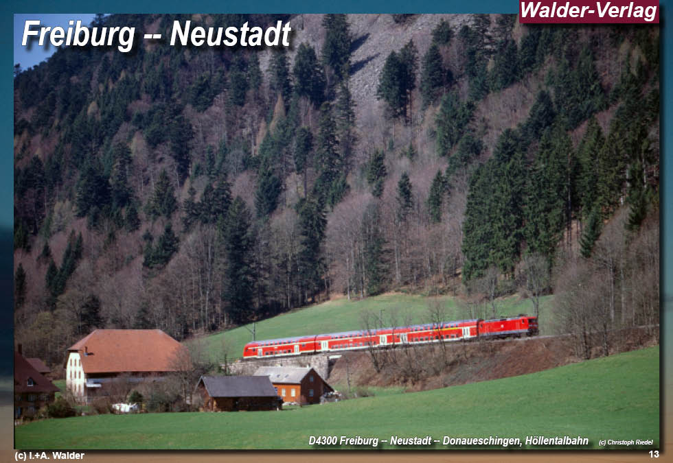 Reiseführer 'Mit der Höllentalbahn von Freiburg nach Donaueschingen durch den Südschwarzwald'