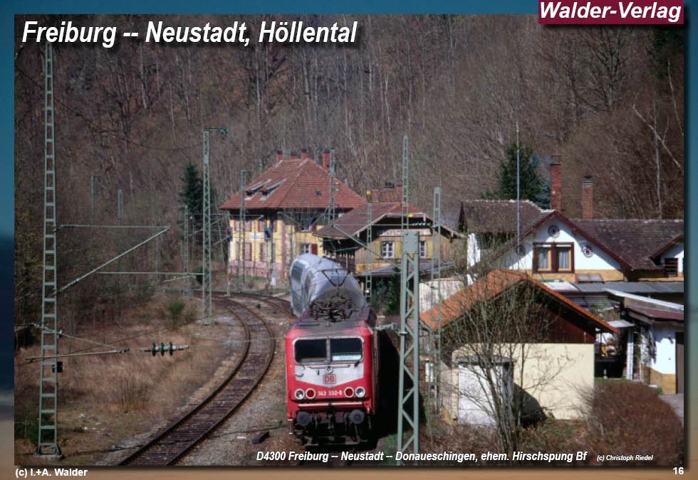 Reiseführer 'Mit der Höllentalbahn von Freiburg nach Donaueschingen durch den Südschwarzwald'