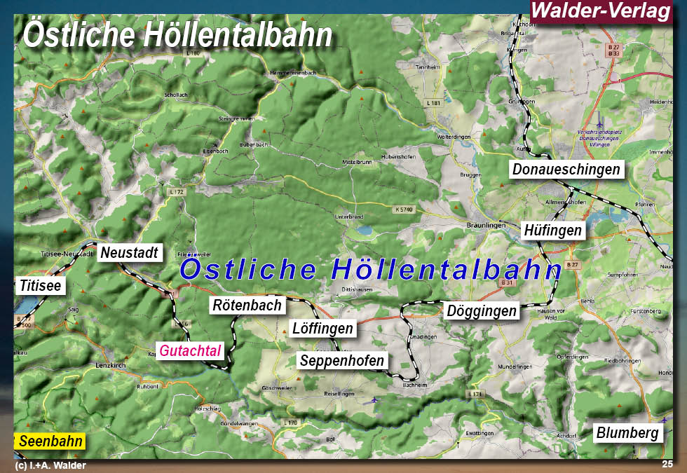 Reiseführer 'Mit der Höllentalbahn von Freiburg nach Donaueschingen durch den Südschwarzwald'