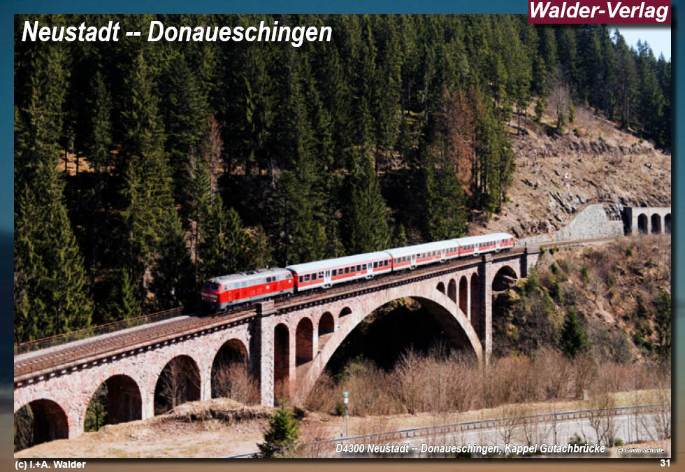 Reiseführer 'Mit der Höllentalbahn von Freiburg nach Donaueschingen durch den Südschwarzwald'