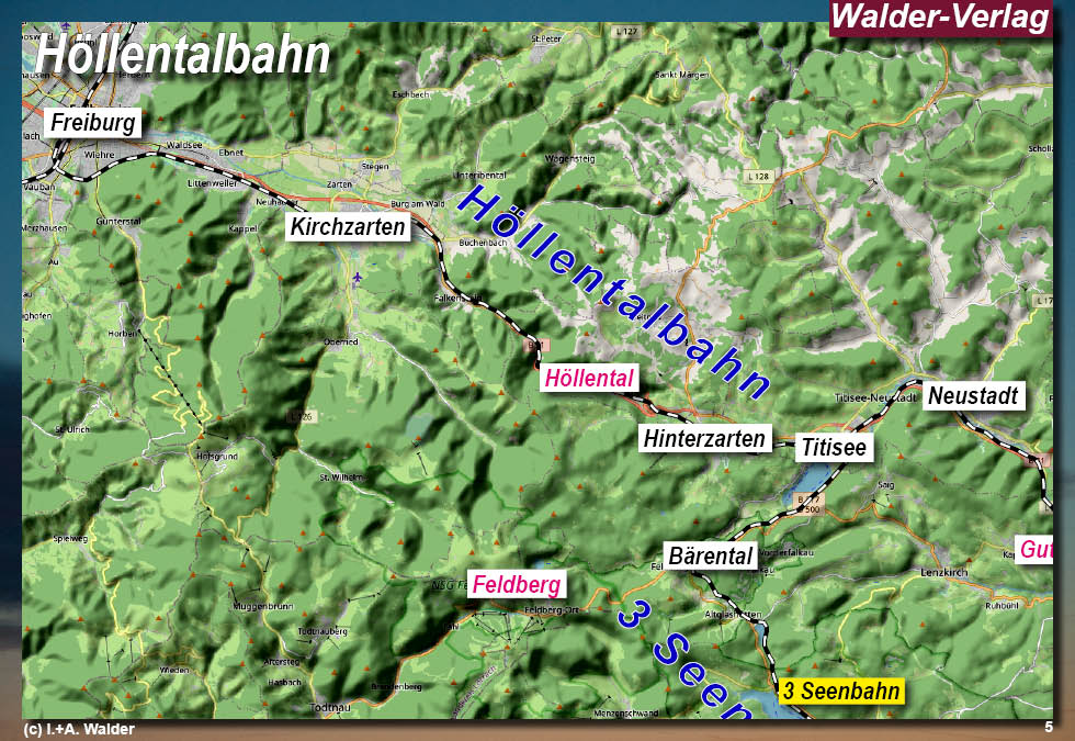 Reiseführer 'Mit der Höllentalbahn von Freiburg nach Donaueschingen durch den Südschwarzwald'