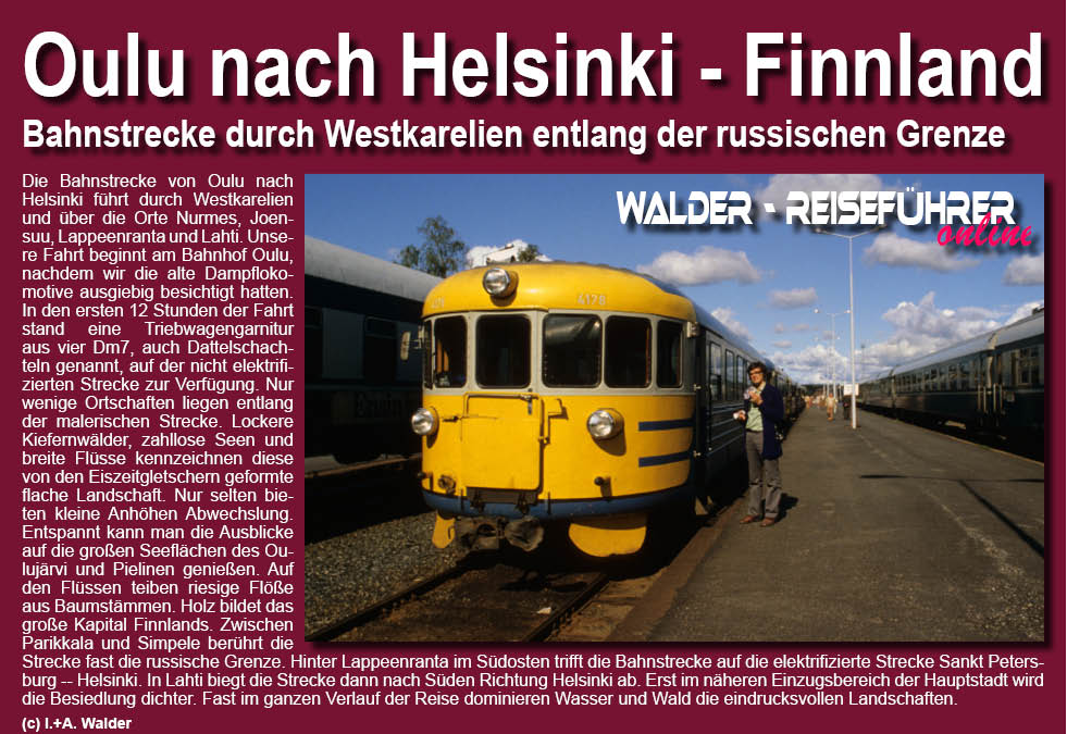 Walder-Verlag Reisetipps-Europa Oulu--Westkarelien--Helsinki