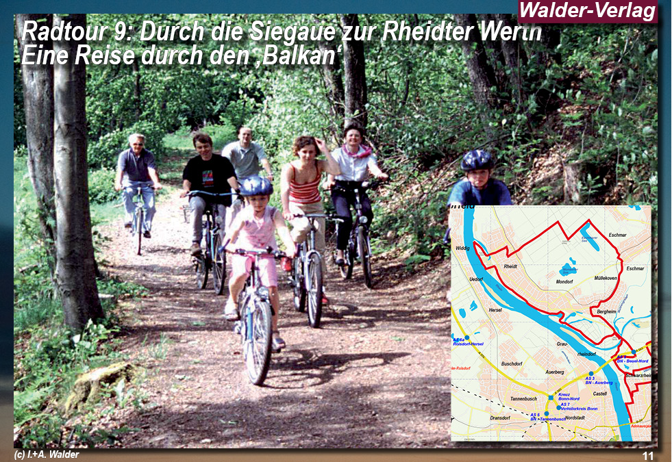 Walder-Verlag Reisetipps-Europa Radtour 9 - Durch die Siegaue zur Rheidter Werth - Eine Reise durch den 'Balkan'