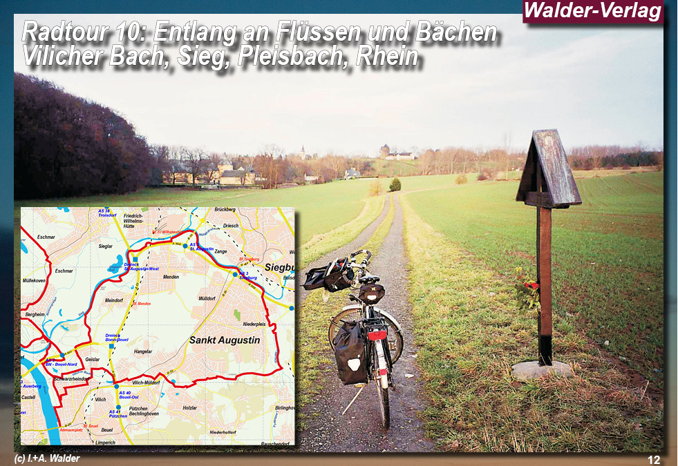 Walder-Verlag Reisetipps-Europa Radtour 10 - Entlang an Flüssen und Bächen - Vilicher Bach, Sieg, Pleisbach, Rhein