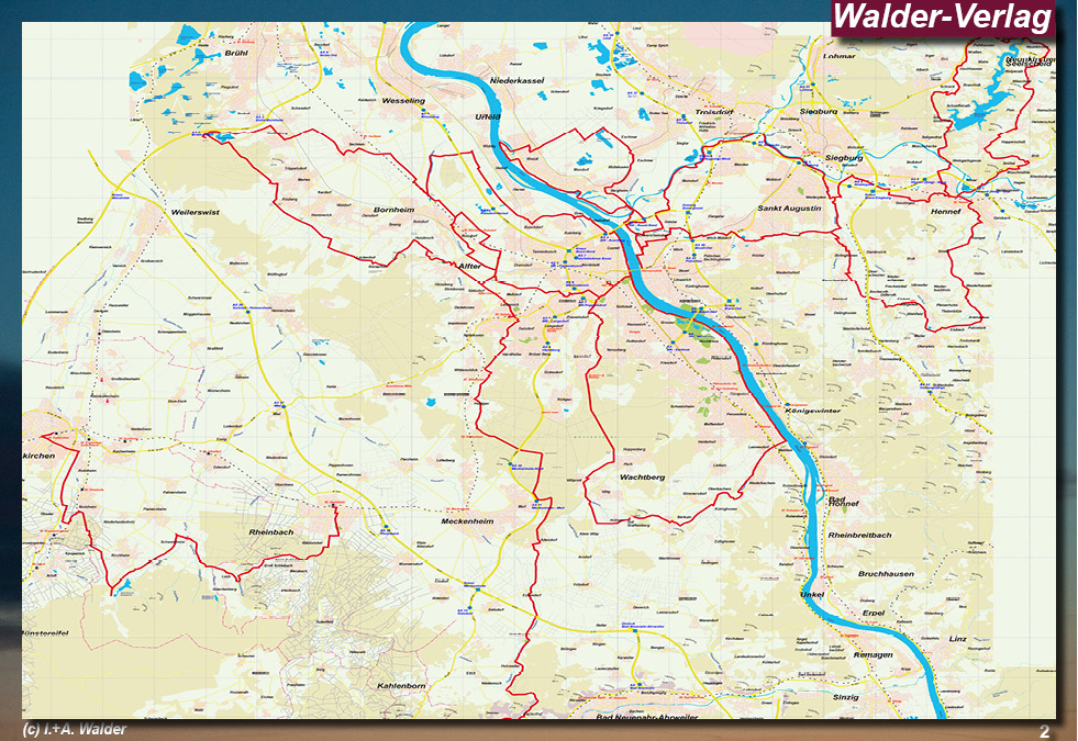 Walder-Verlag Reisetipps-Europa Radtourenführer Bonn und Umgebung