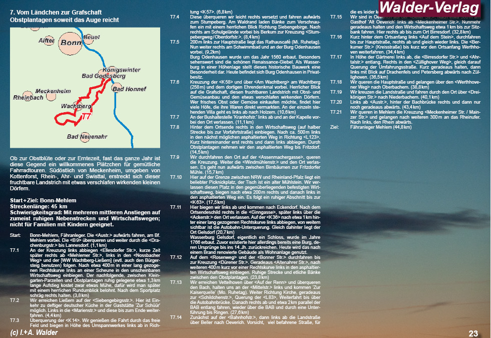 Radtouren in Bahn und Umgebung