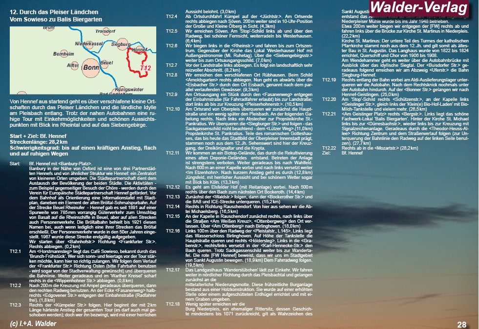 Radtouren in Bahn und Umgebung
