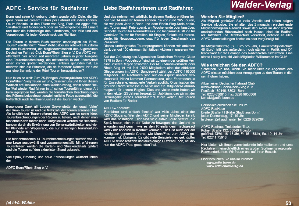 Radtouren in Bahn und Umgebung