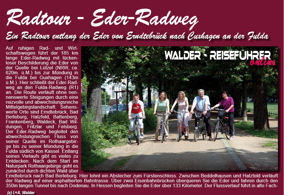 Walder-Verlag Reisetipps-Europa Radtour entlang der Eder