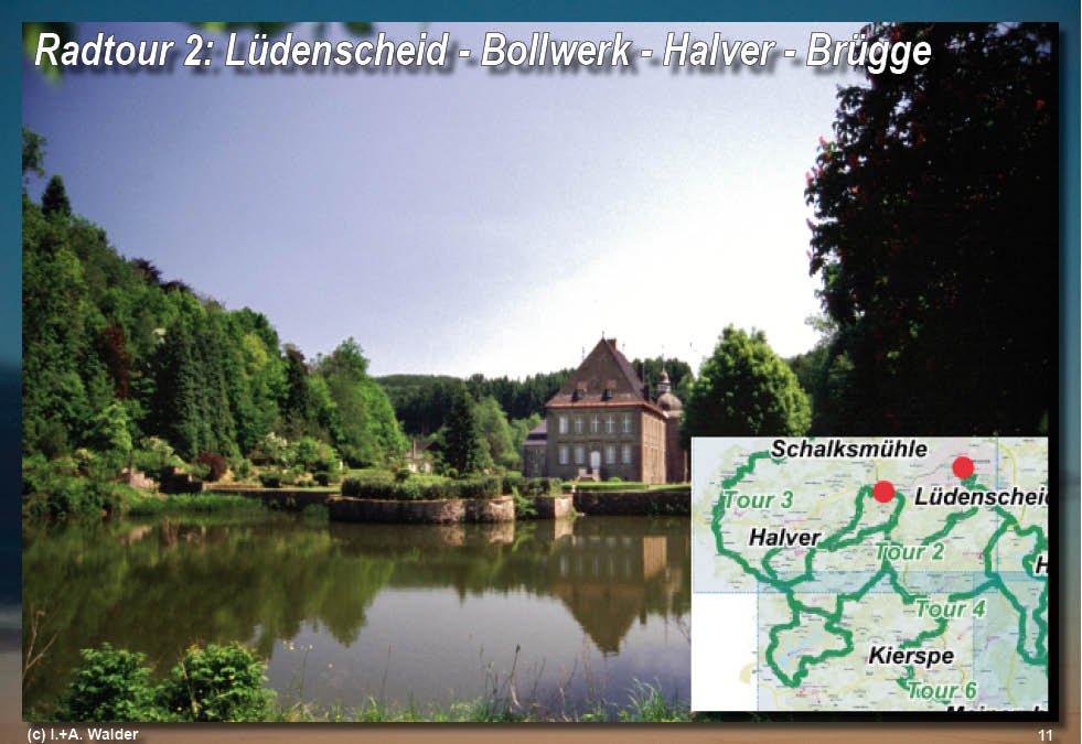 Walder-Verlag Reisetipps-Europa Radtour 2: L&uuml;denscheid - Bollwerk - Halver - Br&uuml;gge