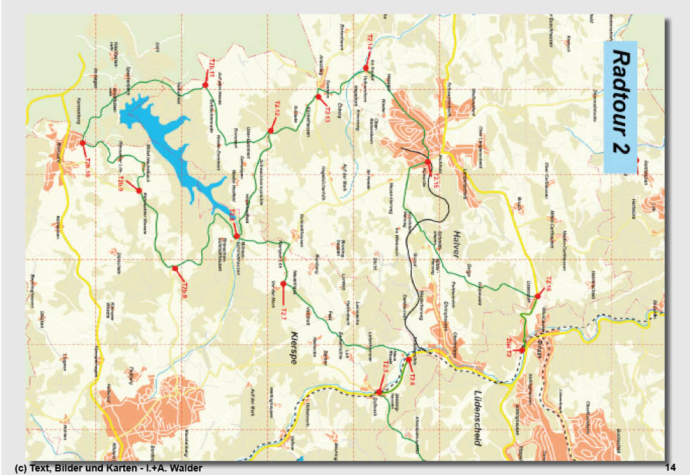 Walder-Verlag Reisetipps-Europa Radtour 2: L&uuml;denscheid - Bollwerk - Halver - Br&uuml;gge