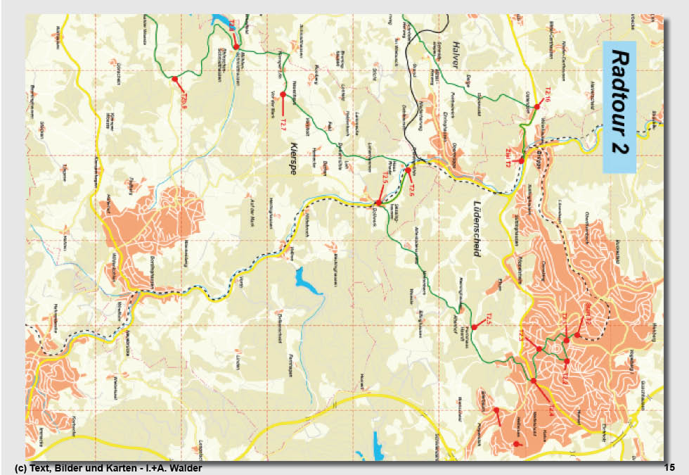Walder-Verlag Reisetipps-Europa Radtour 2: L&uuml;denscheid - Bollwerk - Halver - Br&uuml;gge