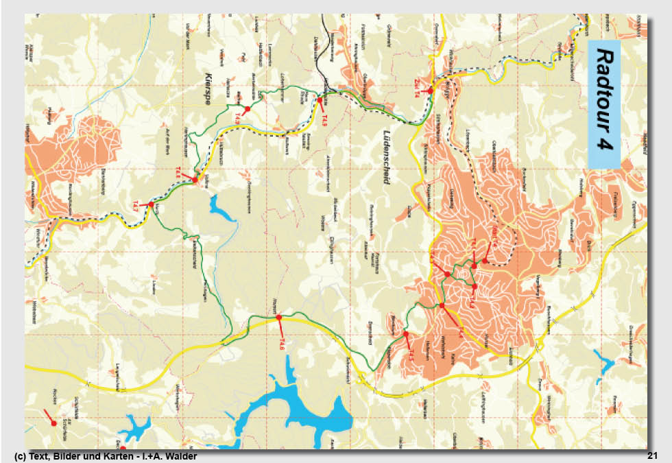 Walder-Verlag Reisetipps-Europa Radtour 4: Kennenlerntour f&uuml;r Sauerland-Radler - L&uuml;denscheid - Homert - Volmetal - Br&uuml;gge