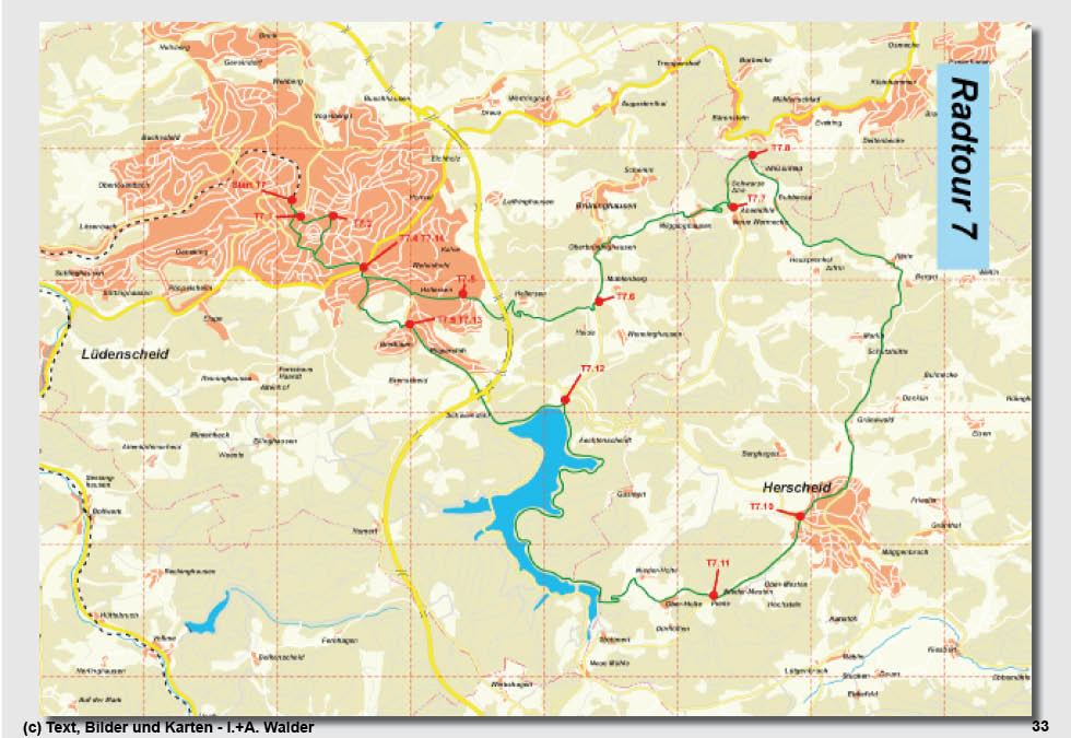 Walder-Verlag Reisetipps-Europa Radtour 7: Die vielen Seiten des M&auml;rkischen Sauerlandes - L&uuml;denscheid - Herscheid - Versetalsperre