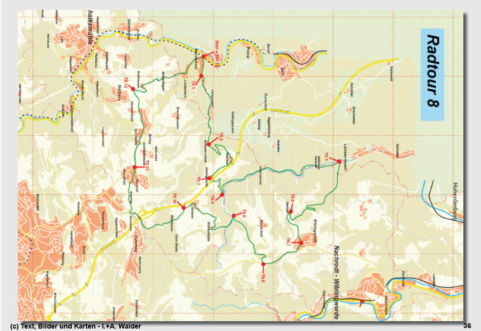 Walder-Verlag Reisetipps-Europa Radtour 8: Die Berg und Tal-Tour - Rummenohl - Wiblingwerde - Heedfeld