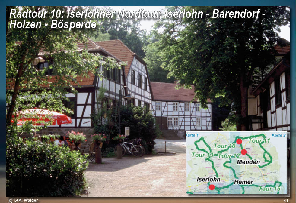 Walder-Verlag Reisetipps-Europa Radtour 10: Iserlohner Nordtour - Iserlohn - Barendorf - Holzen - B&ouml;sperde
