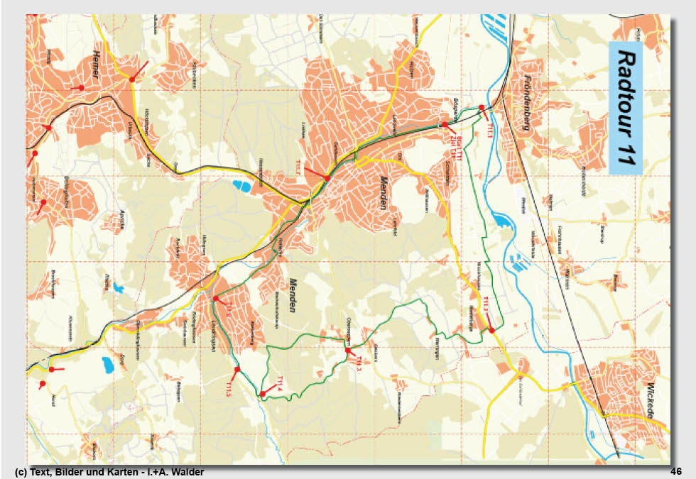 Walder-Verlag Reisetipps-Europa Radtour 10: Iserlohner Nordtour - Iserlohn - Barendorf - Holzen - B&ouml;sperde