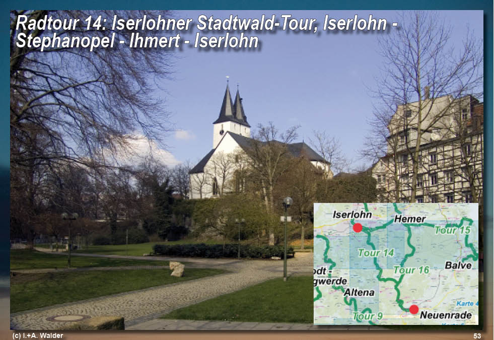 Walder-Verlag Reisetipps-Europa Radtour 14: Iserlohner Stadtwald-Tour - Iserlohn - Stephanopel - Ihmert - Iserlohn