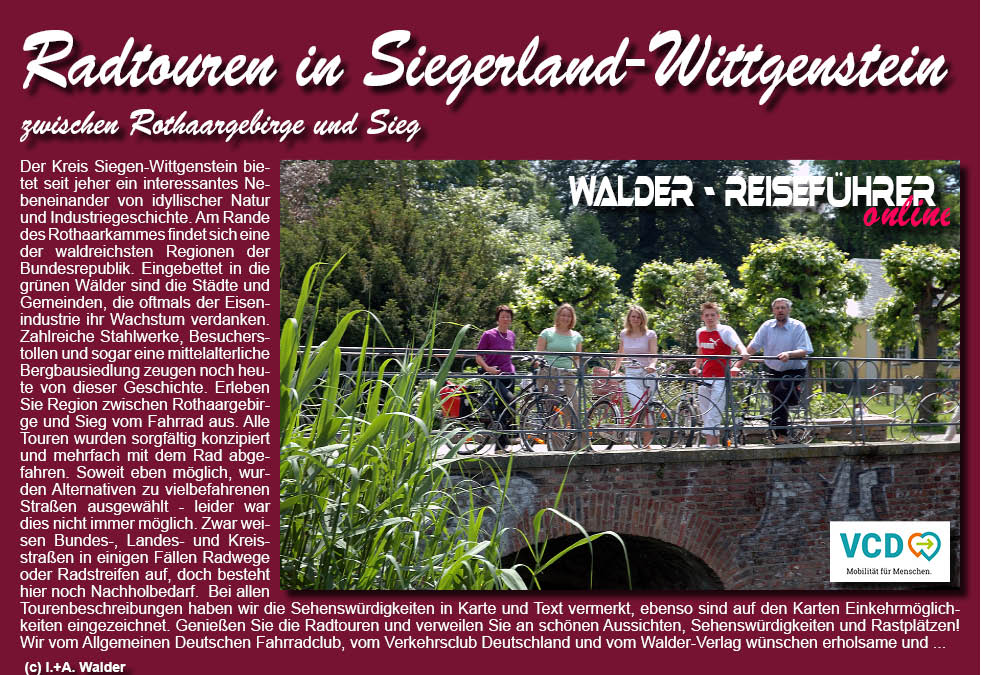 Reiseführer Siegerland-Wittgenstein-Radtour