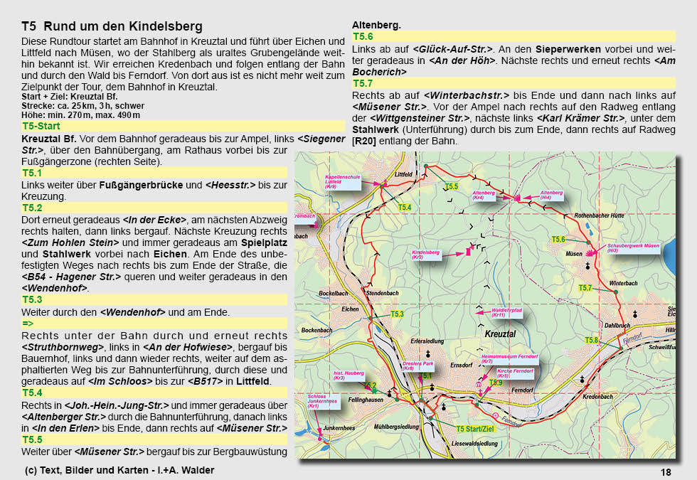 Reiseführer Radtour 5 - Um den Kindelsberg
