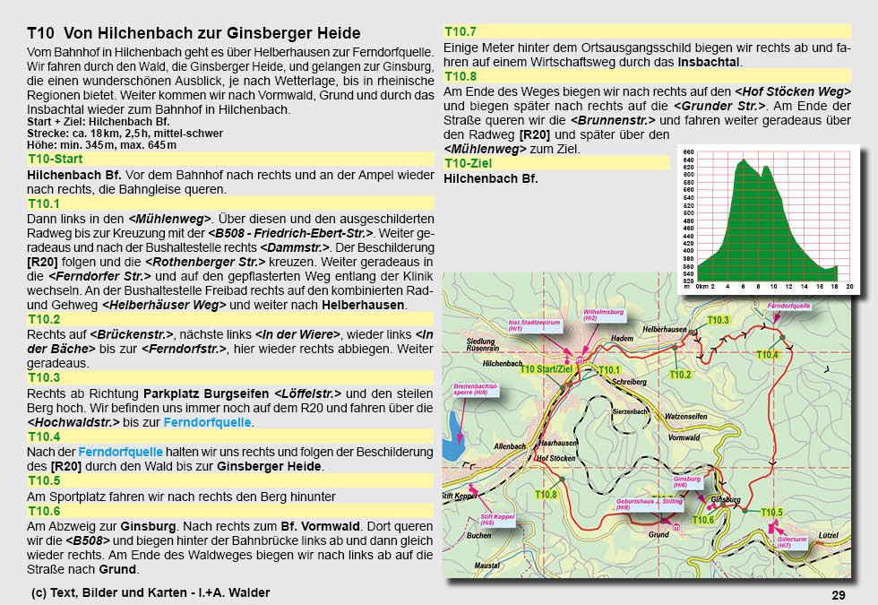 Reiseführer Radtour 10 - Ginsberger Heide
