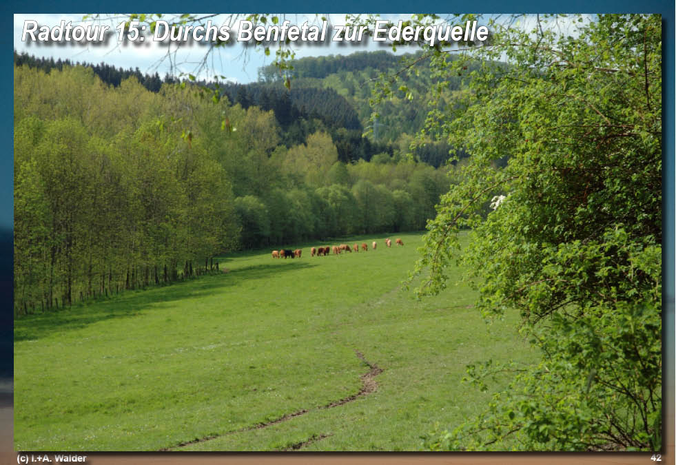 Reiseführer Radtour 15 - Durchs Benfetal zur Ederquelle