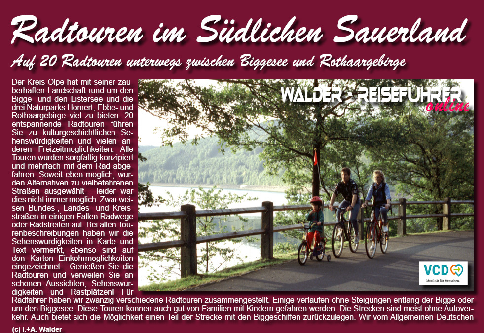 Reiseführer Sauerland-Radtouren Reiseführer Südliches Sauerland-Radtouren