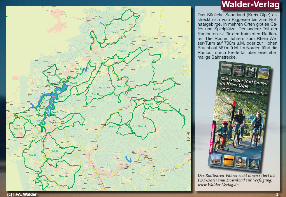 Reiseführer Radtouren 'Rad fahren im Südlichen Sauerland'	