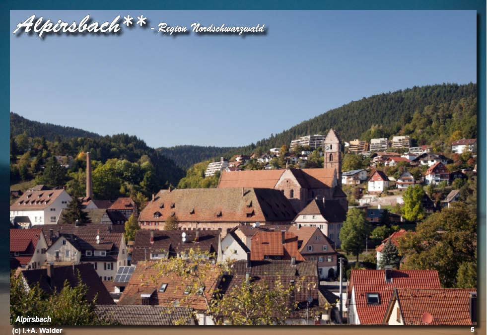 Walder-Verlag Reisetipps-Europa Deutsche Fachwerkstädte - Deutsche Fachwerkstraße - Alpirsbach