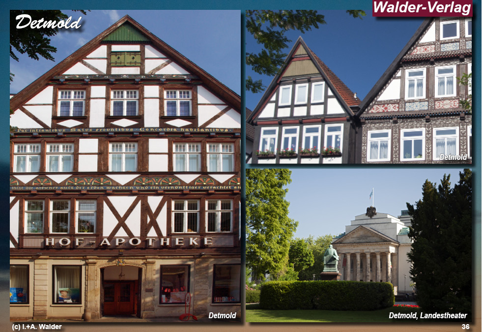 Walder-Verlag Reisetipps-Europa Reisefuehrer Strasse der Weserrenaissance - Detmold