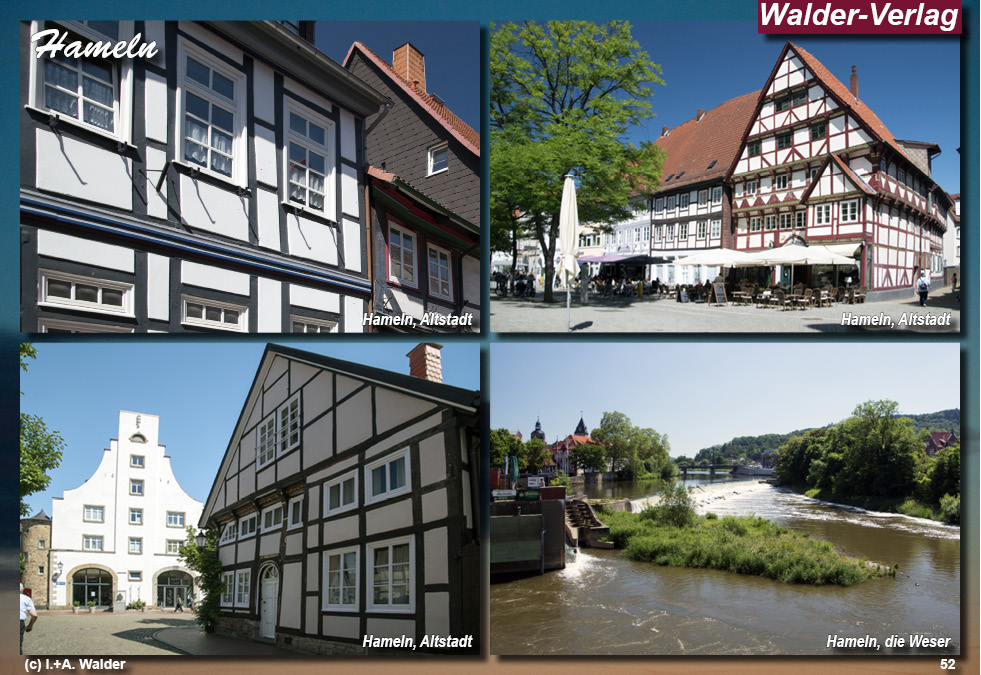 Walder-Verlag Reisetipps-Europa Reisefuehrer Strasse der Weserrenaissance - Hameln