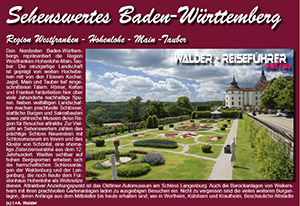 Walder-Verlag Reisetipps-Europa Westfranken - Hohenlohe - Main - Tauber
