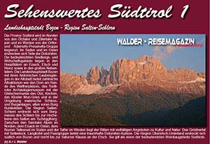 Reiseführer Italien Südtirol 1 - Region Bozen - Salten-Schlern