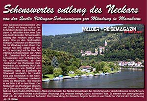 Reiseführer entlang des Neckars