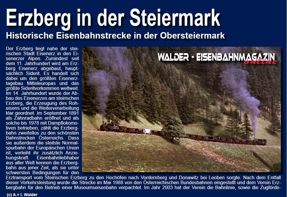 Eisenbahnmagazin Erzbergbahn