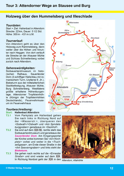 Walder-Verlag Reisetipps-Europa Wandern S&uuml;d Sauerland