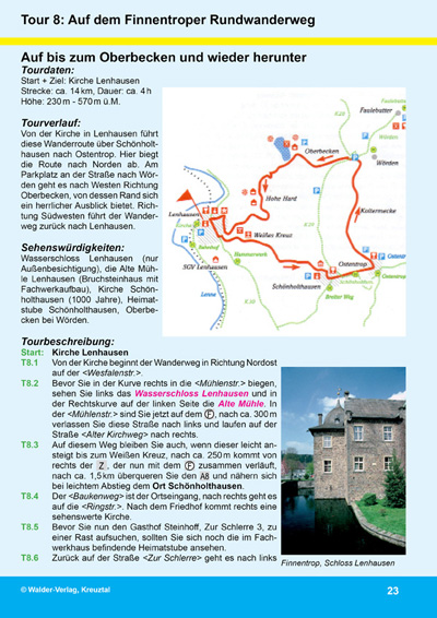 Walder-Verlag Reisetipps-Europa Wandern S&uuml;d Sauerland